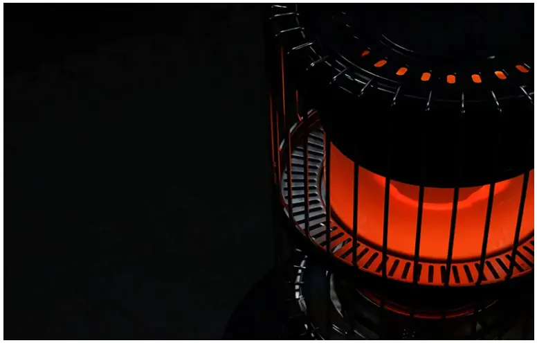 running a kerosene heater indoors