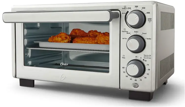 Oster Compact Countertop Oven With Air Fryer, Stainless Steel
