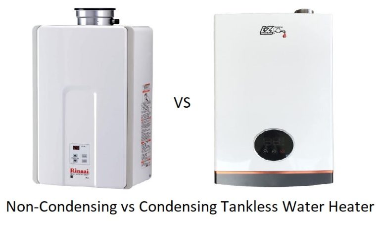 non condensing vs condensing tankless water heater