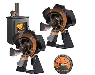 Optimech Heat Powered Wood Stove Fan