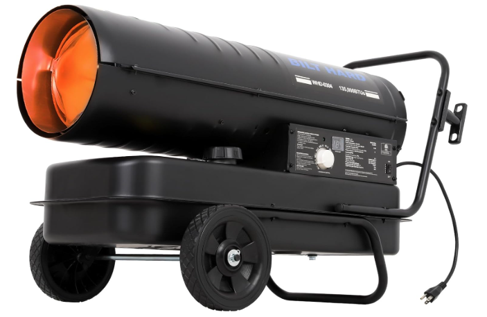BILT HARD 135,000 BTU Portable Kerosene Diesel Heater, Forced Air