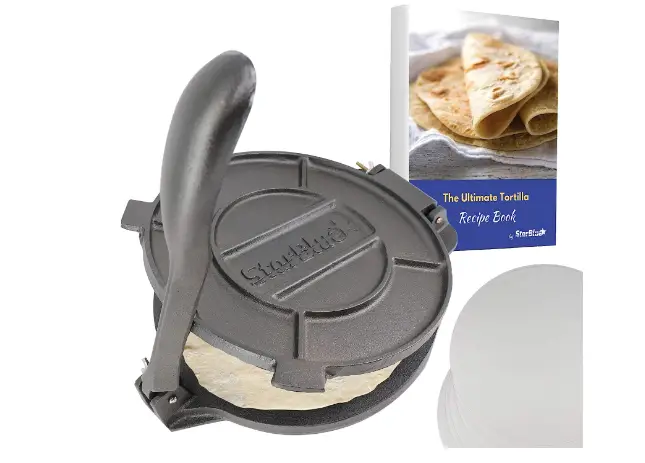 10 Inch Cast Iron Tortilla Press by StarBlue