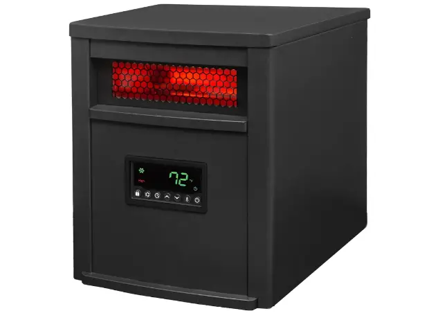 LifeSmart LifePro 1500W Portable Electric Infrared Quartz Indoor Space Heater