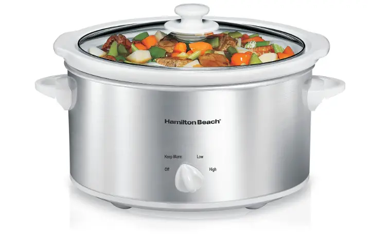 Hamilton Beach 4-Quart Slow Cooker with 3 Cooking Settings