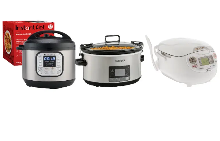instant pot vs crock pot vs rice cooker