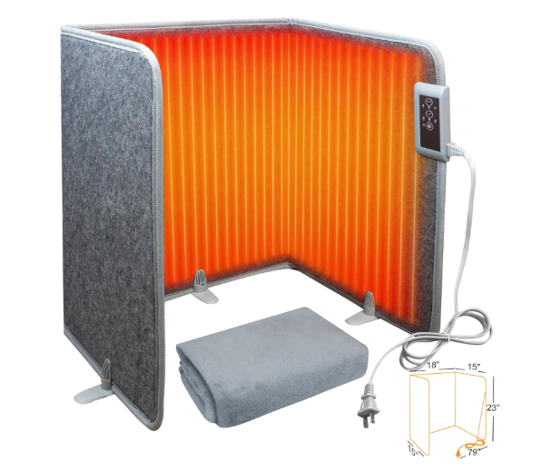 Foldable Leg Warmer With Soft Blanket