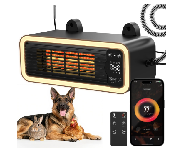 Smart WiFi Dog House Heater with Thermostat