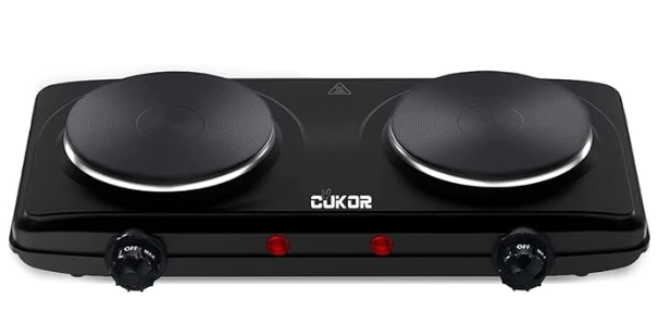 CUKOR Double Cast Iron 2 Burner